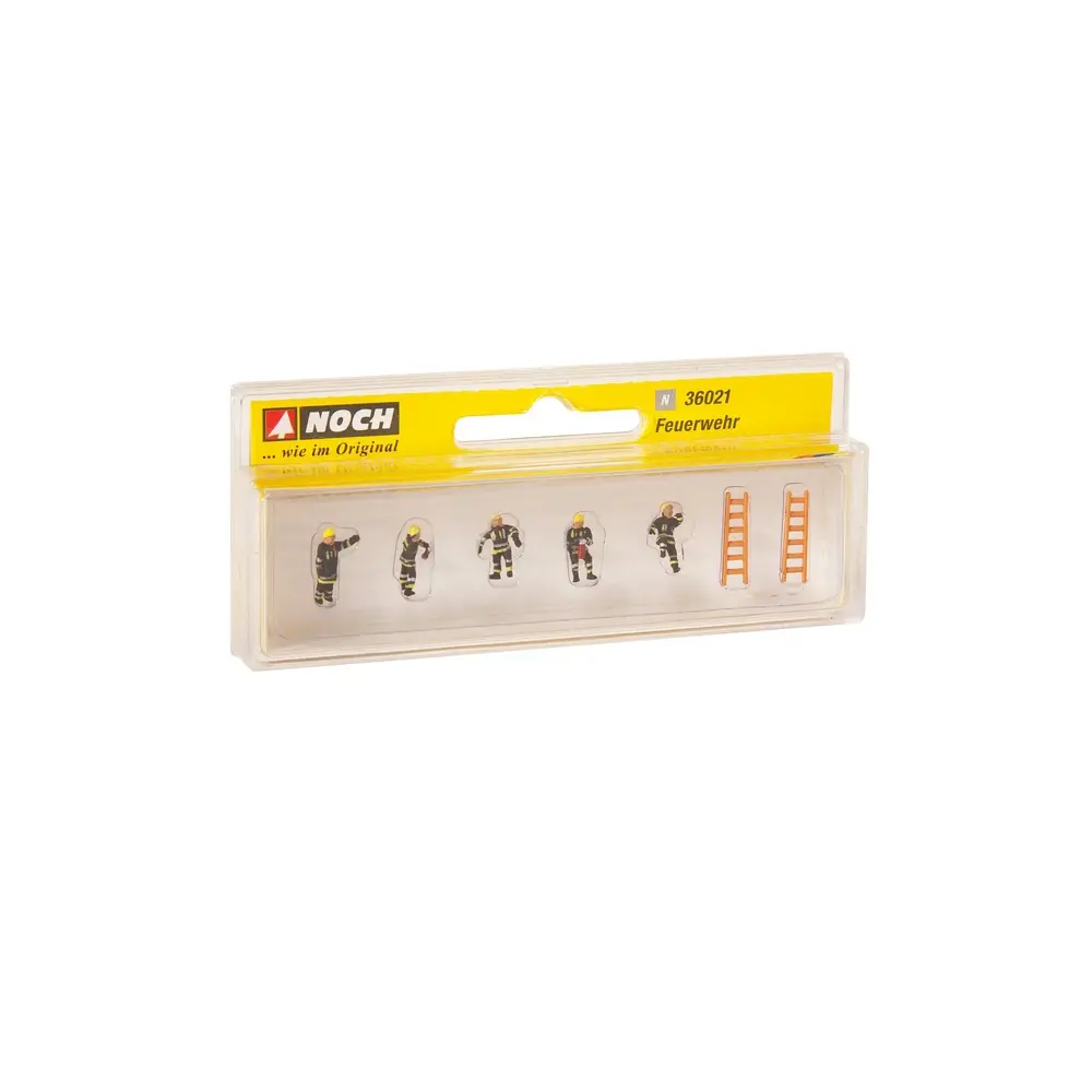 Pack de 5 Pompiers + 2 Echelles - Noch 36021 - N 1/160  - 2