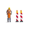 Petites Scènes - Construction de Routes - Noch 16521 - HO : 1/87  - 2