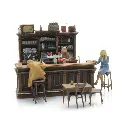 Intérieur de café avec 3 figurines - ARTITEC 387.692 - HO 1/87 - 2