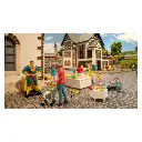 Lot de 6 personnages au magasin de jouet avec accessoires NOCH 16240 - HO 1/87 - 2