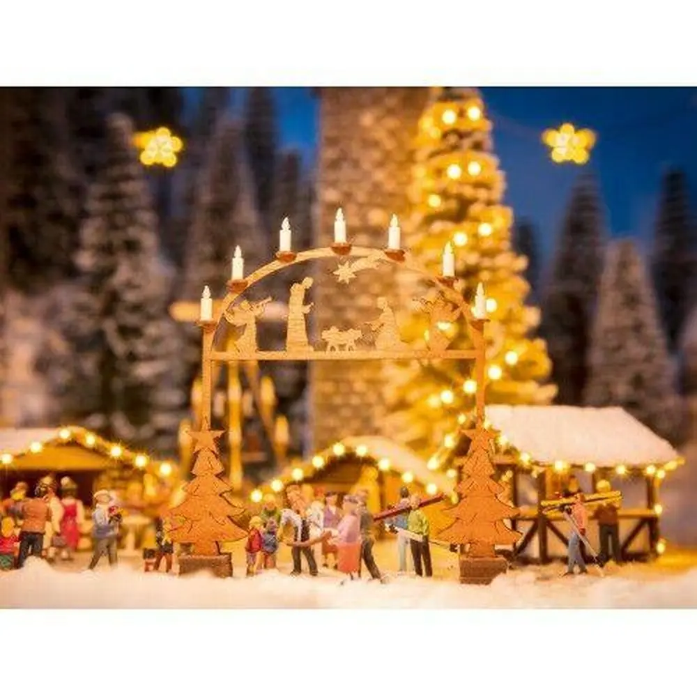 Arche d'entrée du marché de Noël - NOCH 14391 - HO 1/87 - 76x10x79 mm - 2