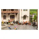 Lot de 6 personnages au restaurant avec accessoires - NOCH 16246 - HO 1/87 - 2