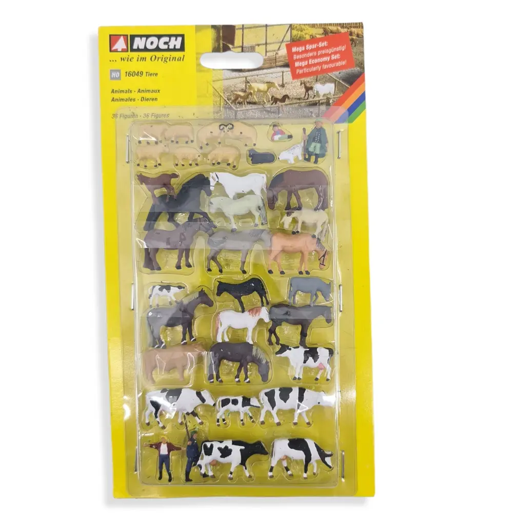Méga-coffret "Animaux de la ferme" NOCH 16049 - HO 1/87 - 2