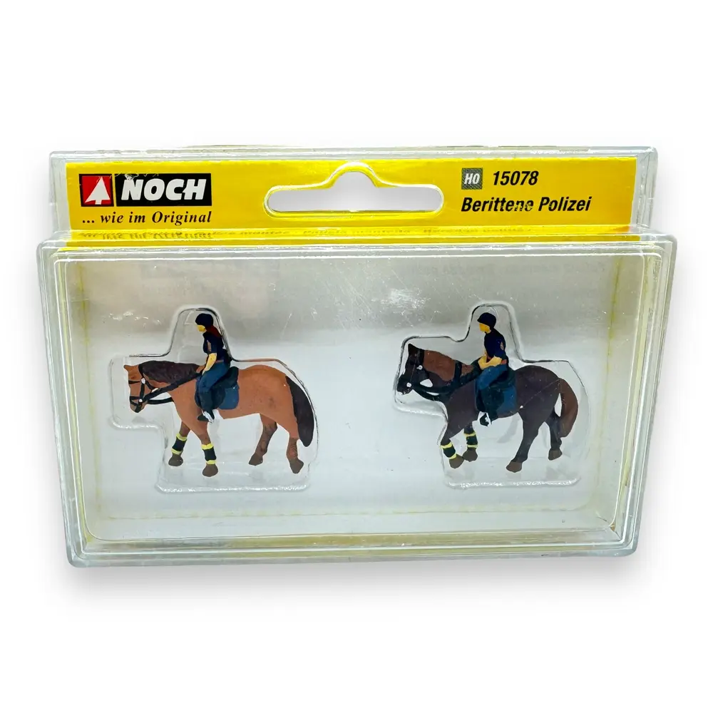 Personnages - policiers sur chevaux - Noch 15078 - HO 1/87  - 2