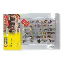 MEGA SET 60 figurines "passants et voyageurs" NOCH 16070 - HO 1/87 - 2