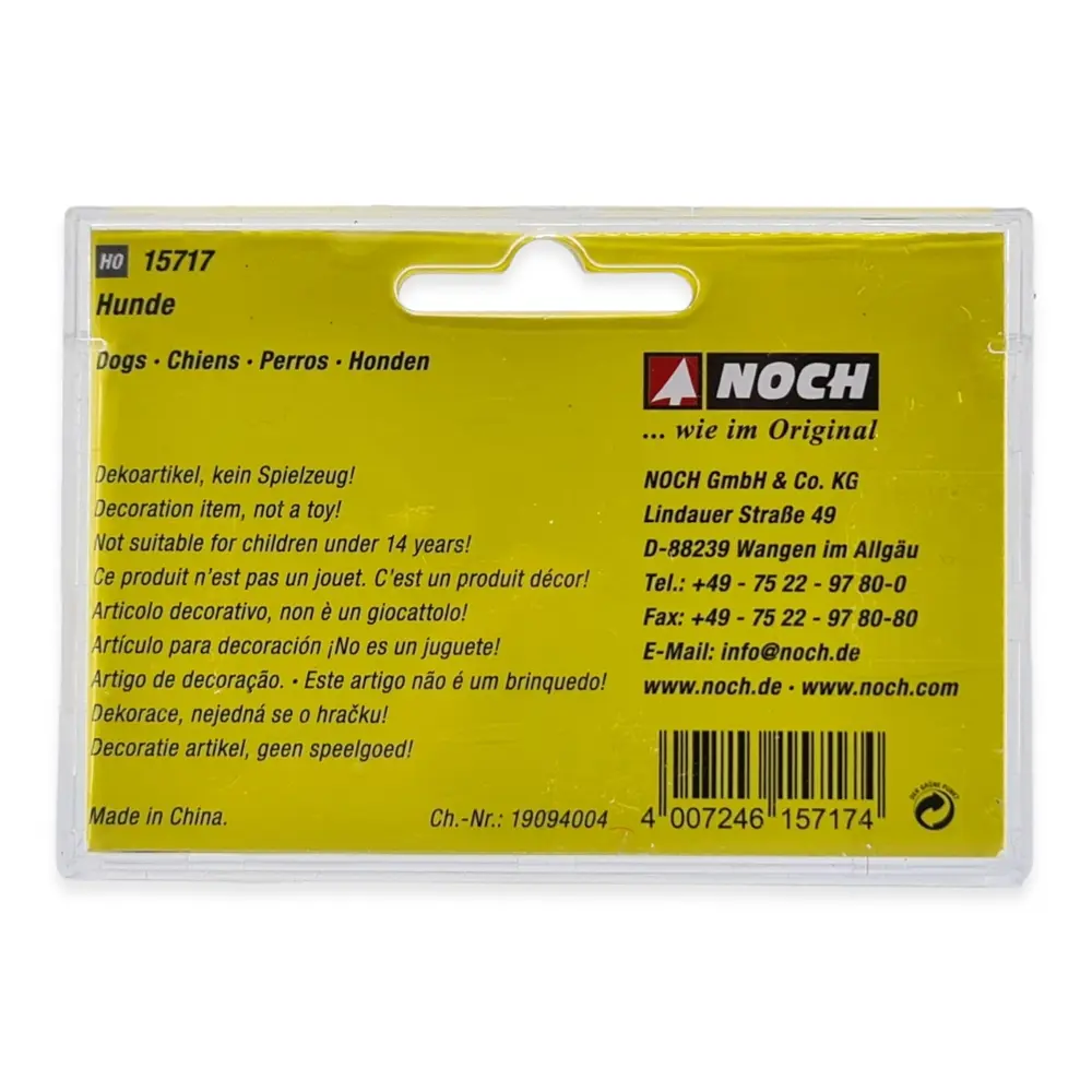 Pack de 9 chiens NOCH 15717 - HO : 1/87ème - 3