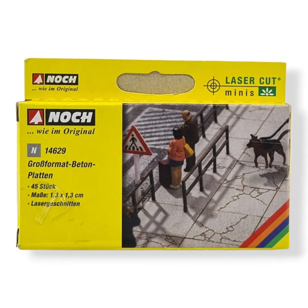 Dalles de béton grand format - NOCH 14629 - N 1/160ème - 3