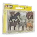 Pack de 9 chevaux NOCH 15761 - HO : 1/87ème - 2