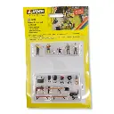 Pack de 5 personnages avec accessoires NOCH 16210 - HO 1/87 - Thème Barbecue - 3