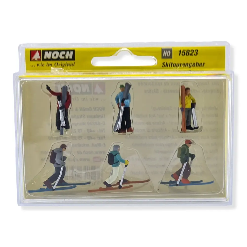 Lot de 6 skieurs NOCH 15823 - HO 1/87 - 2