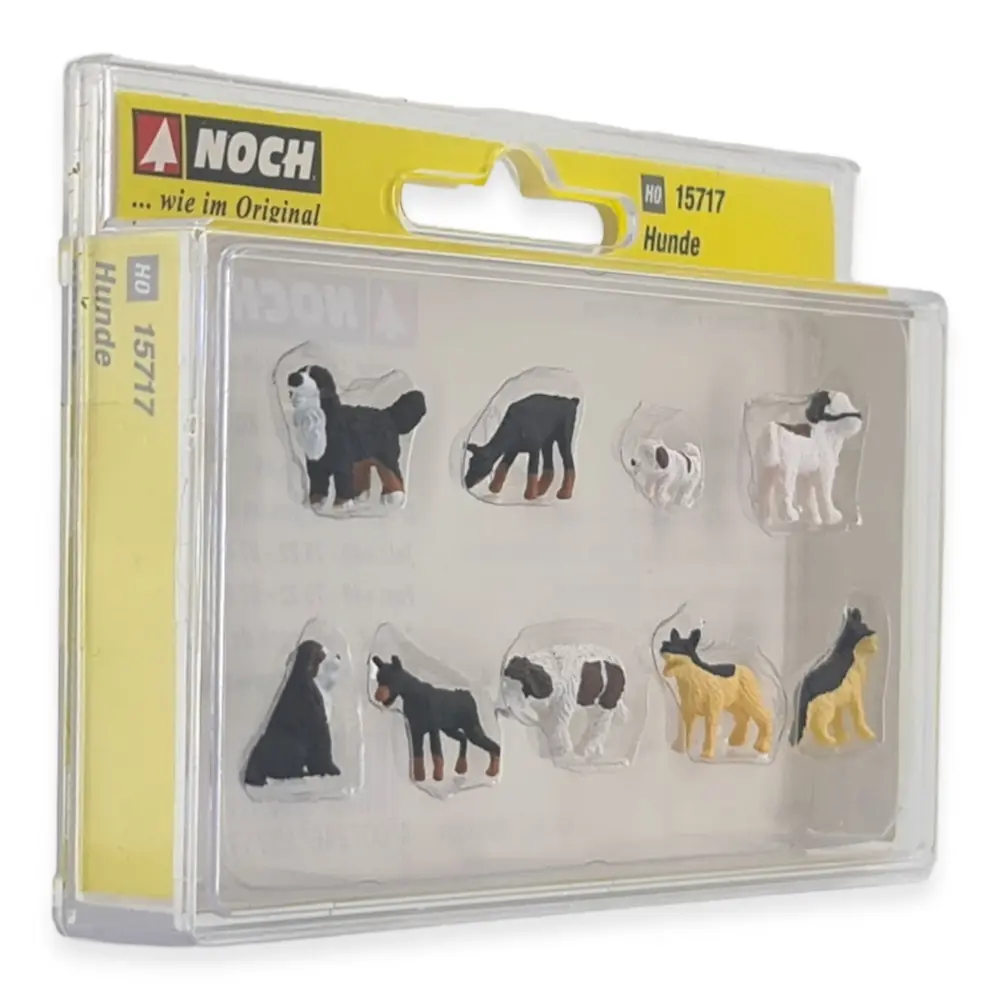 Pack de 9 chiens NOCH 15717 - HO : 1/87ème - 2