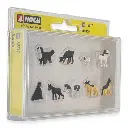 Pack de 9 chiens NOCH 15717 - HO : 1/87ème - 2