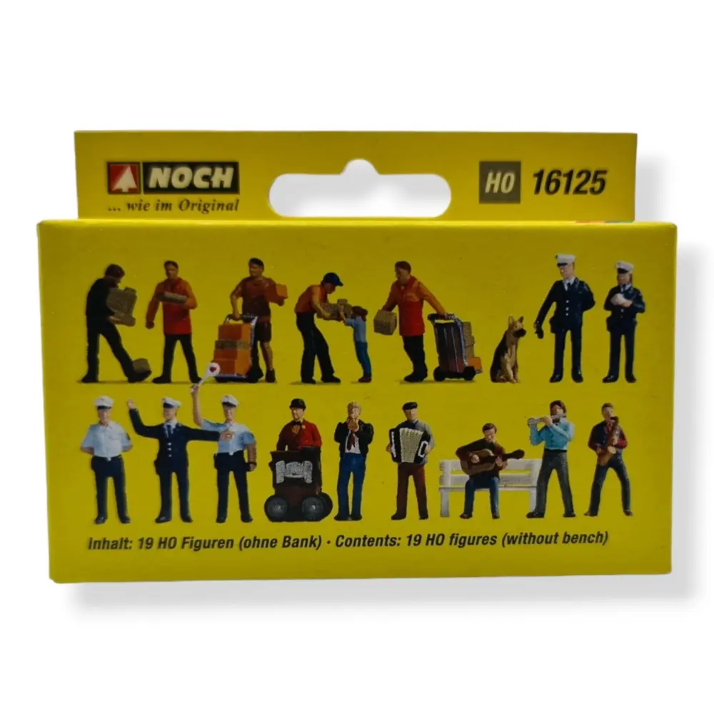 Pack XL 18 Figurines "Dans la ville" NOCH 16125 - HO 1/87ème - 3