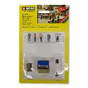 Pack de 5 personnages au marché NOCH 16228 - HO 1/87 - Marchand de poisson - 2