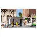 Arrêt de bus NOCH 14390 - LaserCut - HO 1/87 - 68x28x33mm - 2