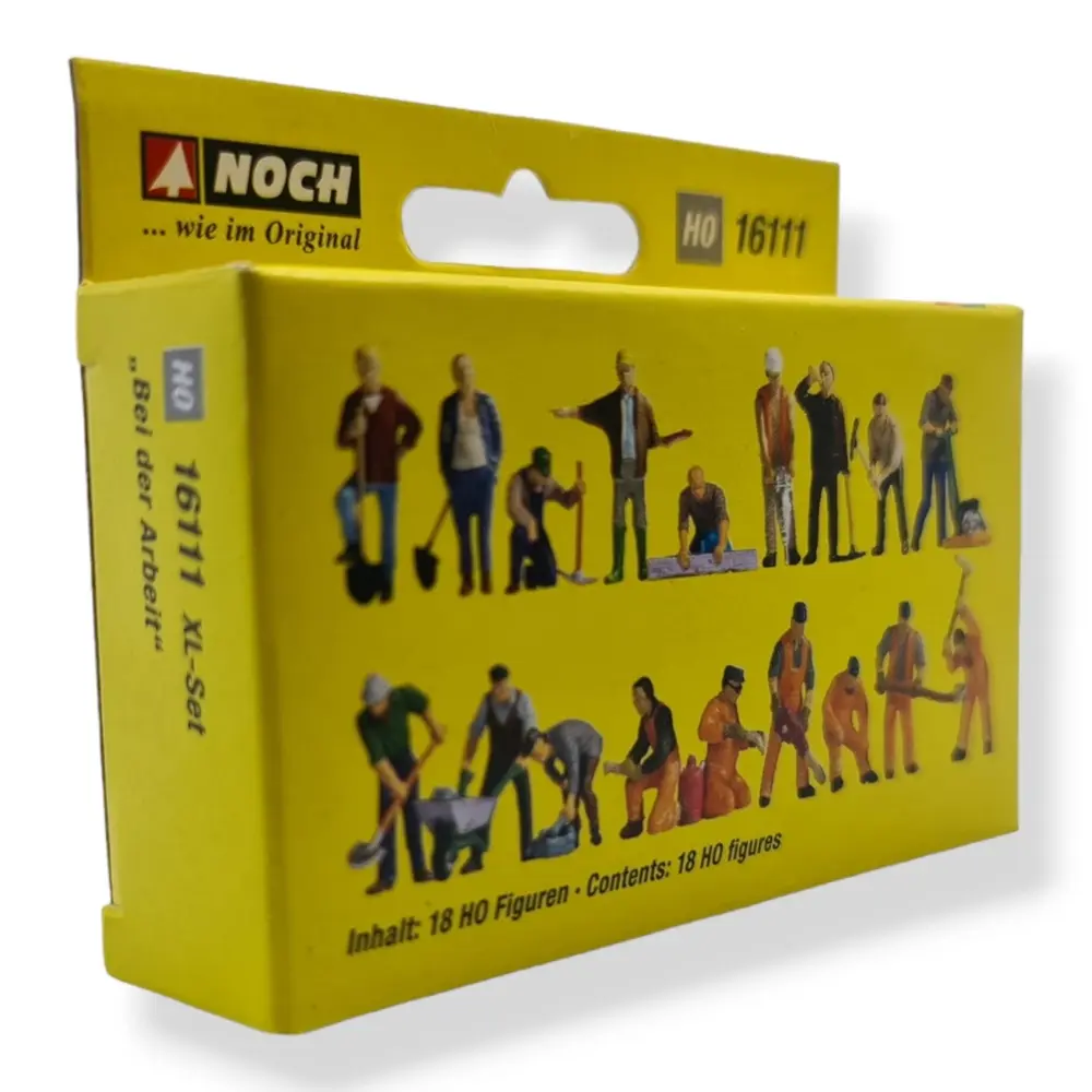 Pack XL 18 Figurines "Au boulot" NOCH 16111 - HO 1/87ème - 2