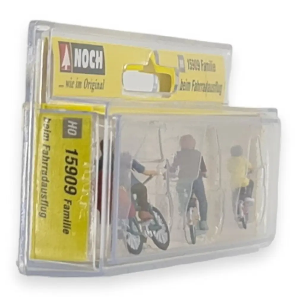Lot de 4 personnages sur 3 Vélos NOCH 15909 HO 1/87 - 2