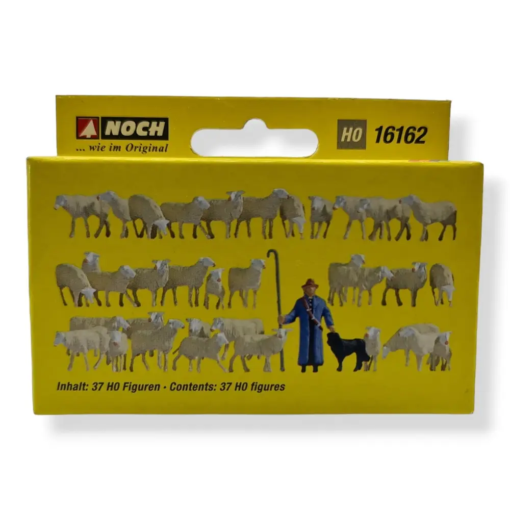 Pack XL 37 Figurines "Berger, chien et moutons" NOCH 16162 - HO 1/87 - 3