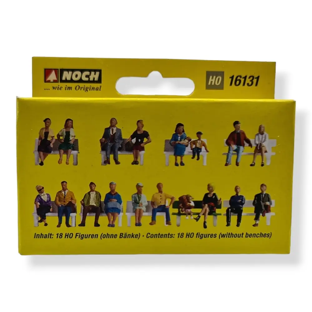 Pack XL | 18 personnages assis Noch 16131 - HO 1/87 - 3