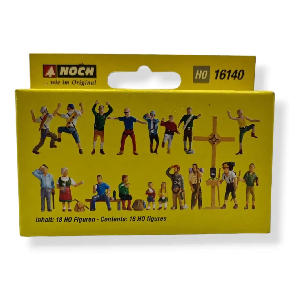 Pack XL 18 Figurines "À la montagne" NOCH 16140 - HO 1/87ème - 3