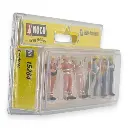 Pack 6 ouvriers "Sécurité passage à niveau" NOCH 15284 - HO 1/87 - 2