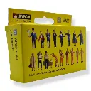 Pack XL 18 Figurines "À la gare" NOCH 16122 - HO 1/87ème - 2