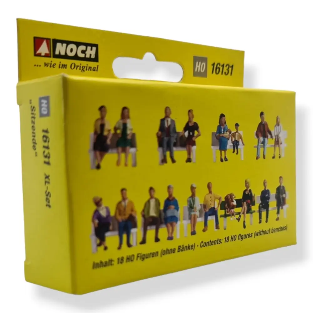 Pack XL | 18 personnages assis Noch 16131 - HO 1/87 - 2