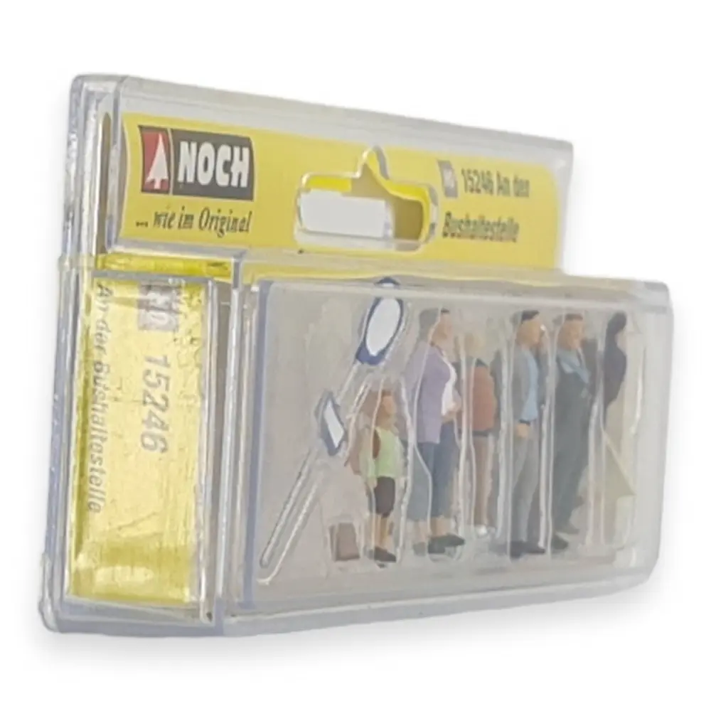 Pack de 6 voyageurs à l'arrêt de bus NOCH 15246 - HO : 1/87ème - 2