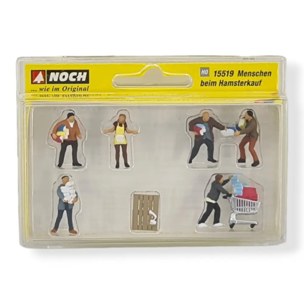 Kit personnages NOCH 15519 - HO 1/87 - réserve papier toilette - 3