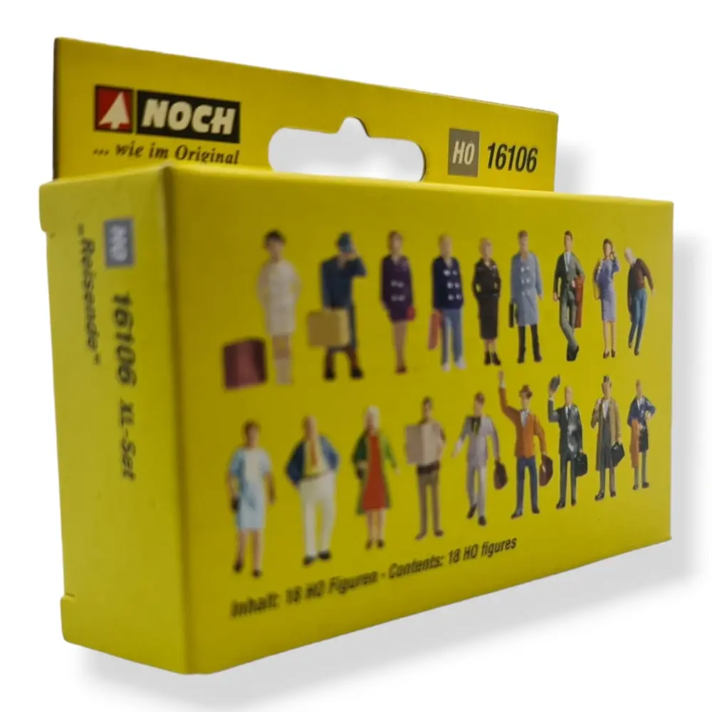 Pack XL 18 Figurines "Voyageurs" NOCH 16106 - HO 1/87ème - 2