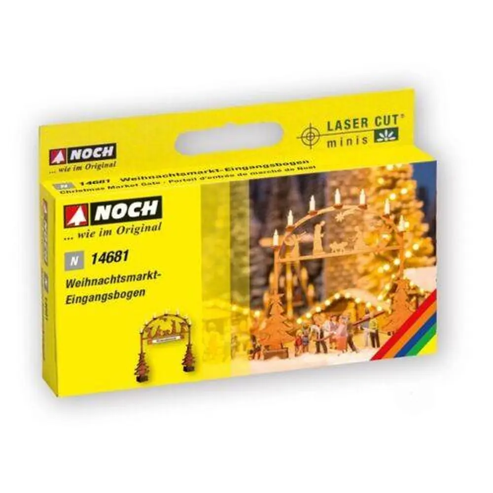 Arche d'entrée du marché de Noël - NOCH 14391 - HO 1/87 - 76x10x79 mm - 3
