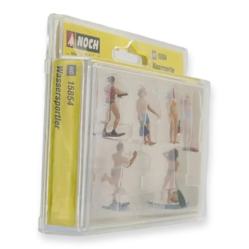 Pack de 6 personnages  en sport nautique NOCH 15849 HO : 1/87ème - 2