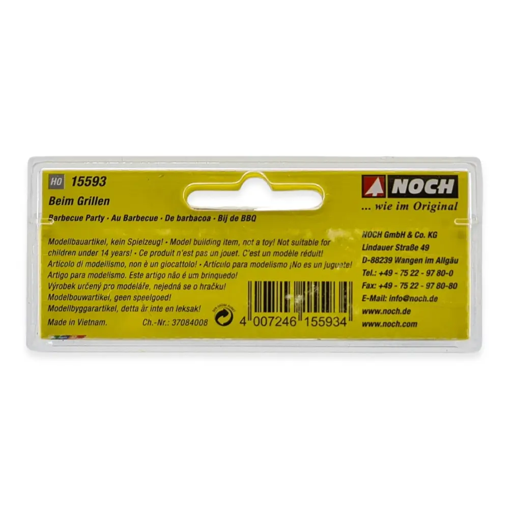 Pack de 5 personnages "Au Barbecue" NOCH 15593 - HO : 1/87ème - 4