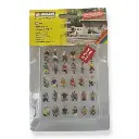 Lot de 60 personnages assis - Figurine - NOCH 16072 - Échelle HO 1/87 - 2