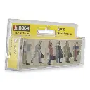 Pack de 6 voyageurs d'affaires - Noch 15226 - HO 1/87 - 2