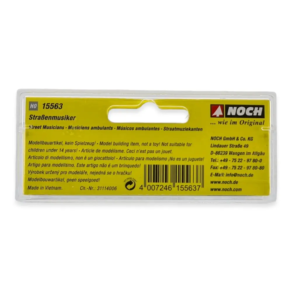 Pack de 6 musiciens ambulants NOCH 15563 - HO : 1/87ème - 3