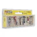 Lot 6 passants et piétons sous la pluie - NOCH 15523 - HO 1/87 - 2