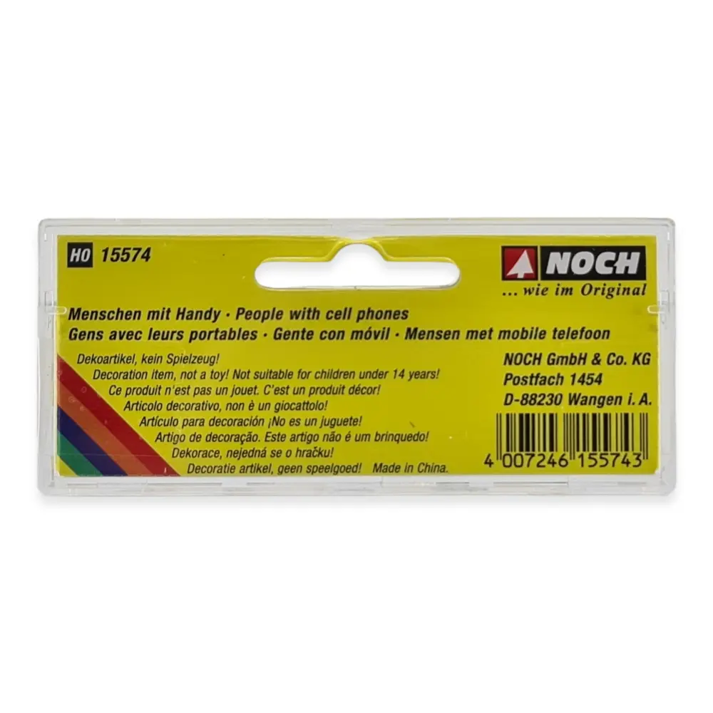 Pack de 6 personnages avec leur téléphone NOCH 15574 - HO : 1/87ème - 3