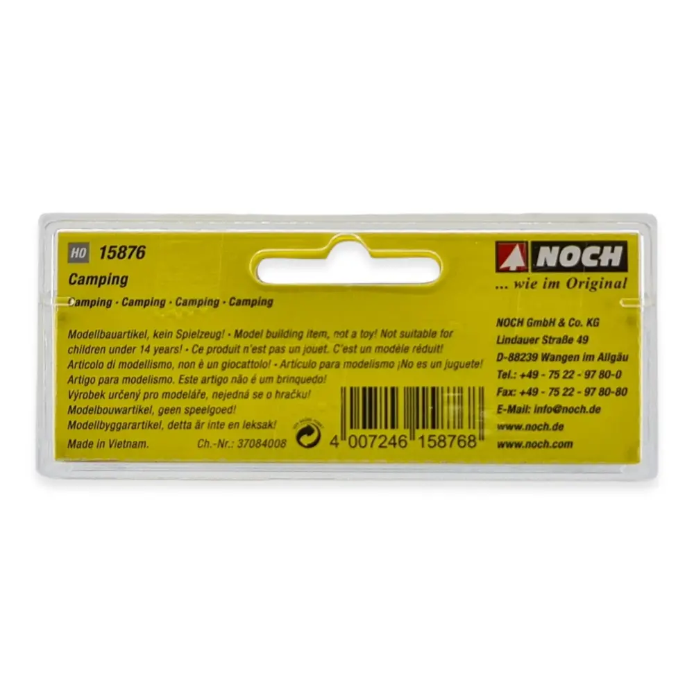 Pack de 4 personnages au camping NOCH 15876 - HO : 1/87ème - 3