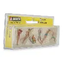 Pack de 6 personnages en maillot de bain NOCH 15849 - HO : 1/87ème - 2