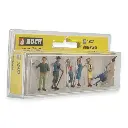 Pack "Groupe de touristes" / 6 personnages NOCH 15472 - HO : 1/87ème - 2