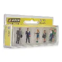 Pack de 6 piétons NOCH 15520 - HO : 1/87ème - 2