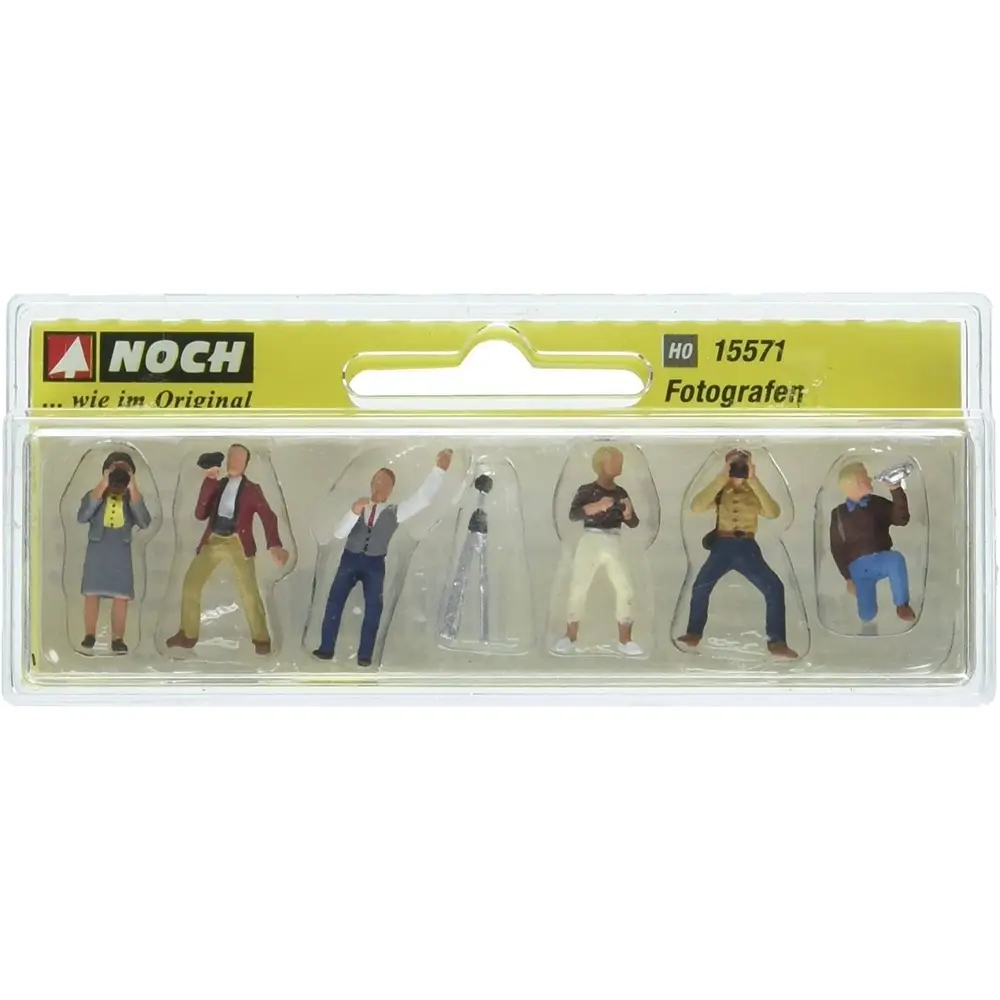 Lot de 6 figurines "Photographes" NOCH 15571 - HO 1/87 - 2