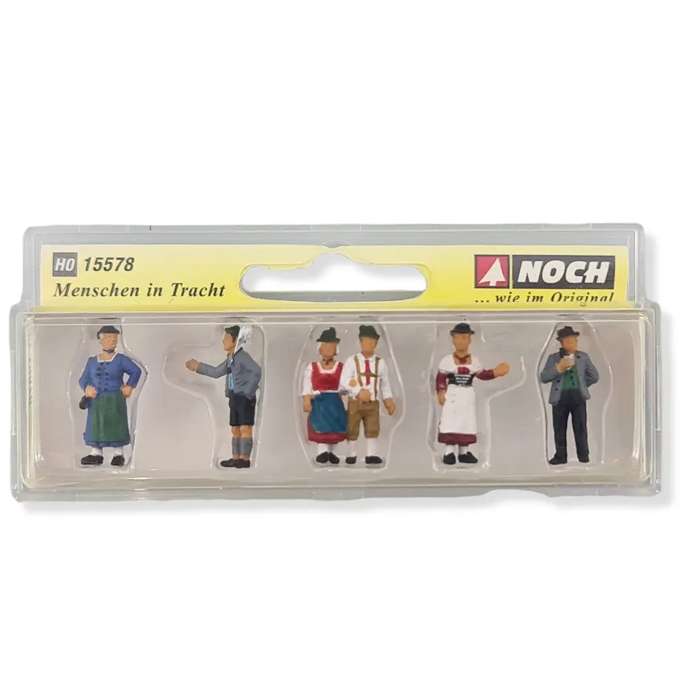 Lot de 6 personnages en vêtements typiques et folkloriques NOCH 15578 - HO 1/87 - 2