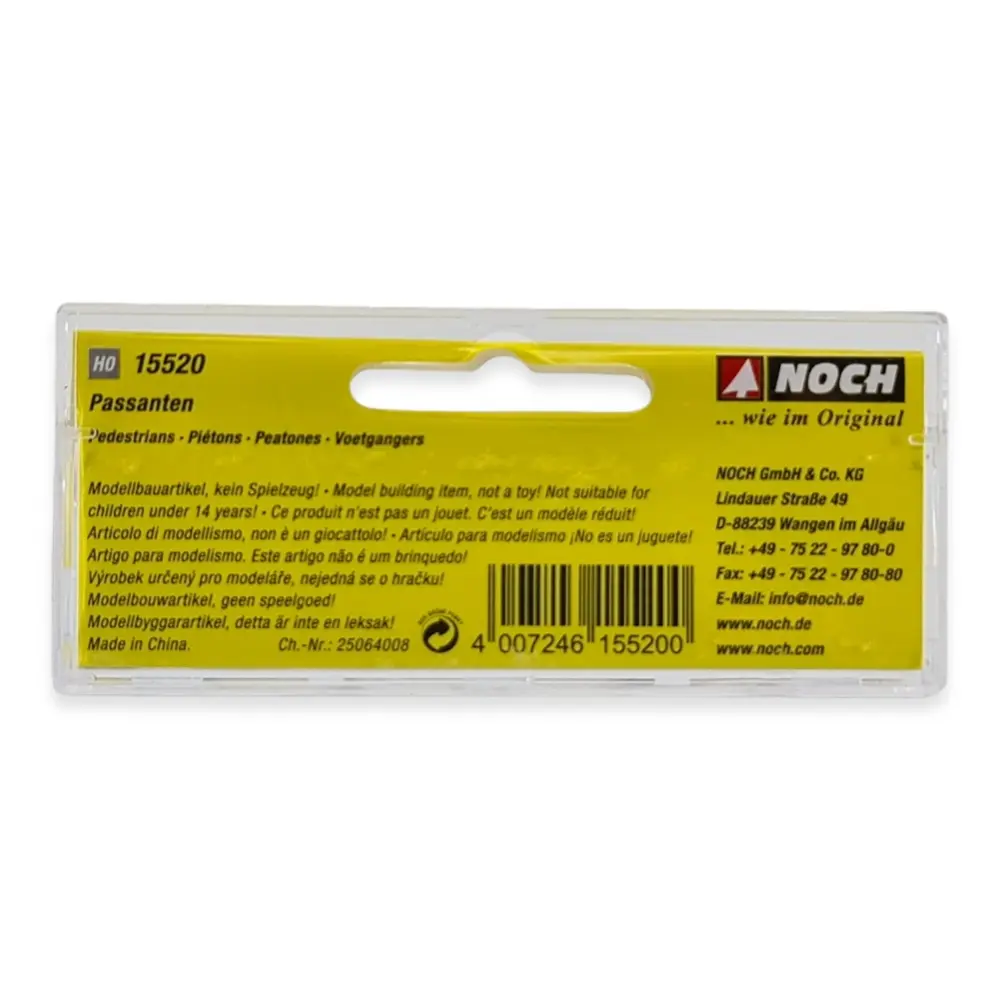 Pack de 6 piétons NOCH 15520 - HO : 1/87ème - 3