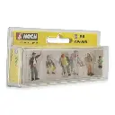 Pack de 7 personnages "Pause pipi" NOCH 15561 - HO : 1/87ème - 2