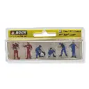 Lot de 6 mécaniciens de course NOCH 15107 - HO 1/87 - 2