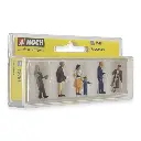 Pack de 6 piétons NOCH 15481 - HO : 1/87ème - 2