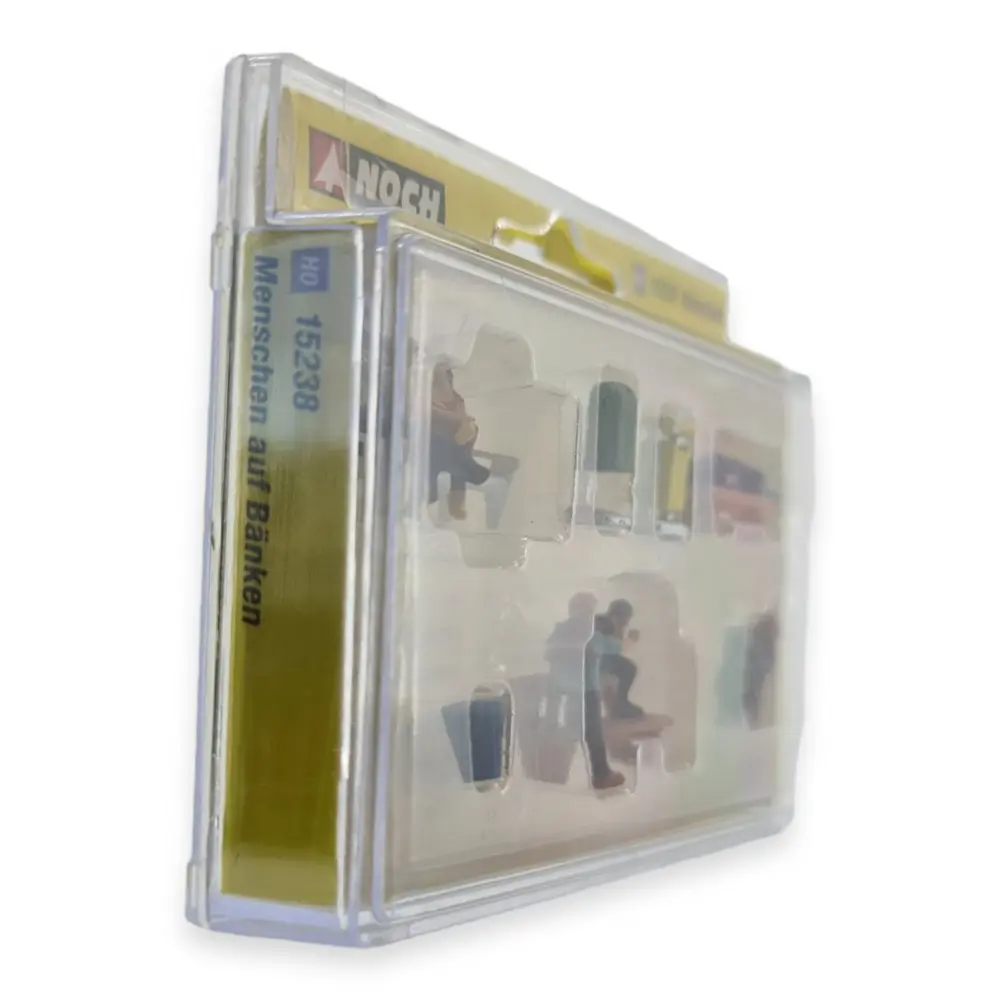 Personnages miniatures au parc, avec accessoires - Noch 15238 - HO 1/87 - 2