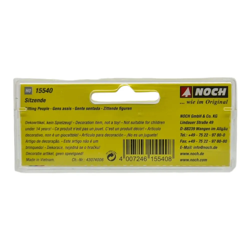 Lot de 6 personnages assis - NOCH 15540 - HO 1/87 - 3